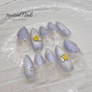 ネイルチップ 現品 オーダー オーロラマグネット 桜