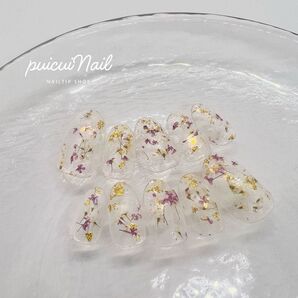 ネイルチップ 現品 フラワーネイル