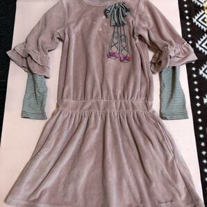 ポンポネット ワンピース 140センチ 長袖 重ね着風 キッズ ジュニア 女の子 pom ponnet