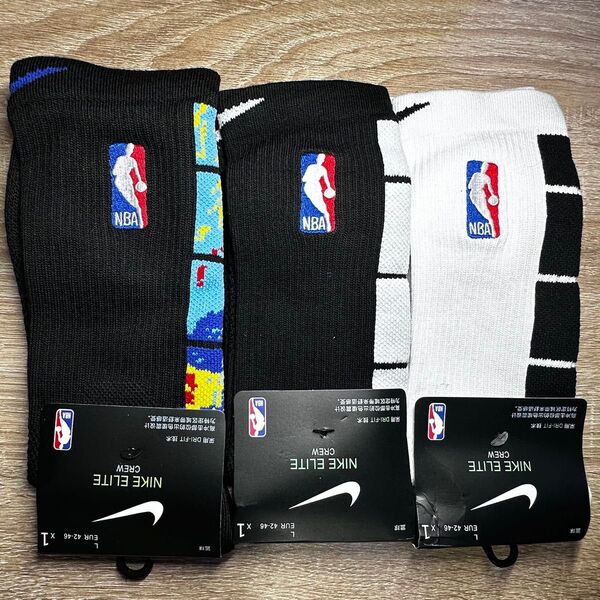★新品★ナイキNIKE NBA(26~28cm)バスケットボールソックス靴下3足