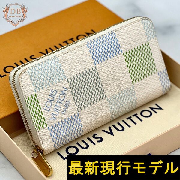 【24年限定】 ルイヴィトン ダミエリシャス ジッピーウォレット ピスタチオグリーン Louis Vuitton レディース 財布