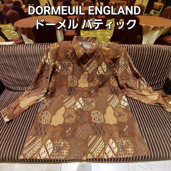 DORMEUIL ENGLAND ドーメル バティックTシャツ