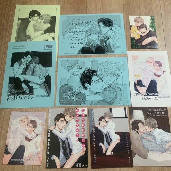 えっちなお尻じゃダメですか 購入特典セット リーフレット イラストカード