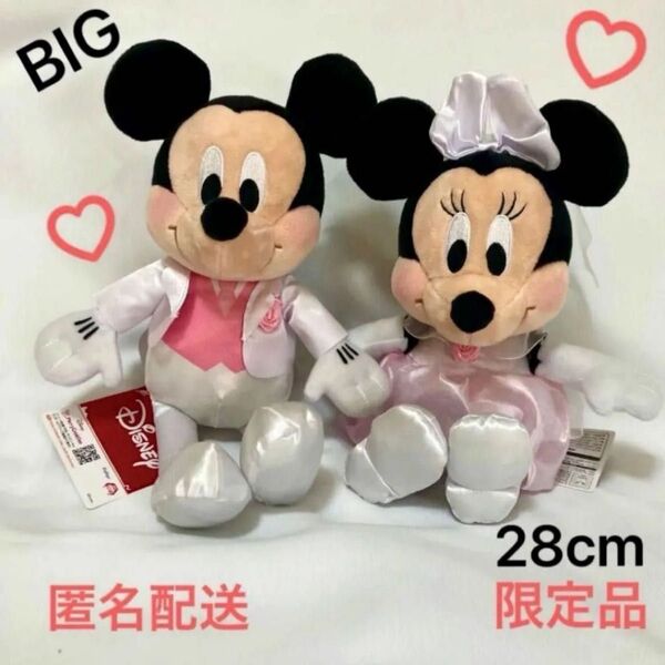 ミッキー&ミニー【FDM】 ハッピーマリッジBIG ぬいぐるみ全2種セット