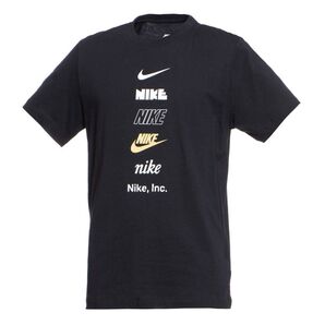 NIKE ナイキ 半袖 Tシャツ マルチロゴ プリント ジム ゴルフ スポーツ等 ブラック系 サイズМ◆新品未使用タグ付正規品◆