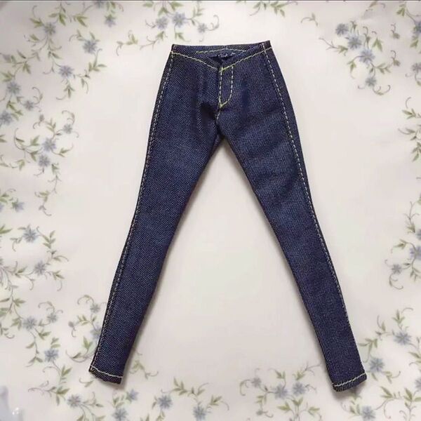 デニム ジーンズ ズボン 服 パンツ バービー モモコ ジェニー プーリップ 人形 ドール 着せ替え ふく