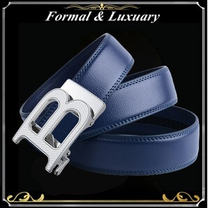 ベルト j41【紺】折りたたみ発送 ネイビー 穴なし 無段階調整ベルト ゴルフベルト 人気 オートロック メンズ 革 ビジネス カジュアル