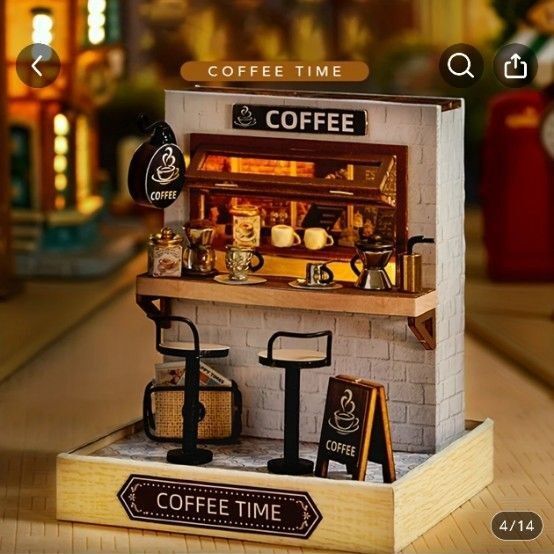 ミニチュア キット コーヒーショップ
