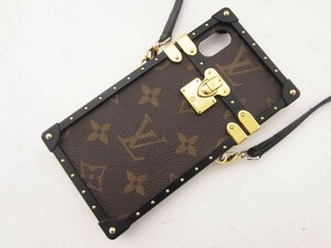 Louis Vuitton Louis Vuitton Monogram Eye Trunk Case Case iPhone XS с ремешком для iPhone M62618