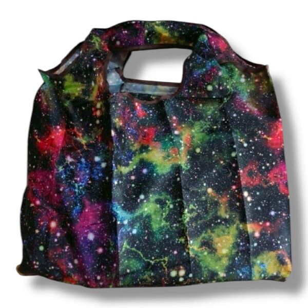 エコバッグ 折りたたみ 軽量 大容量 宇宙 ユニバース ギャラクシー ユニセックス