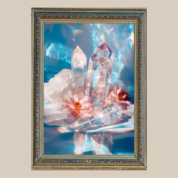 ストレス軽減!☆ クリスタルの魔法 ☆ No.12【開運風水ヒーリングアート】
