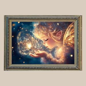 守護☆天使・エンジェル☆No.238【開運風水絵画風ヒーリングアート】