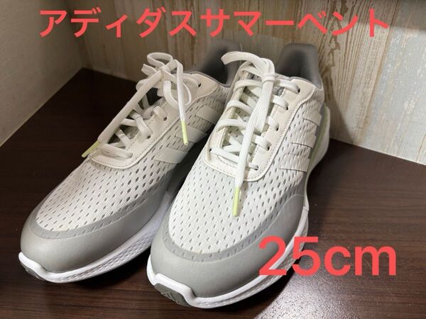 一回使用 ホームクリーニング済み アディダス サマーベント ゴルフシューズ 25cm