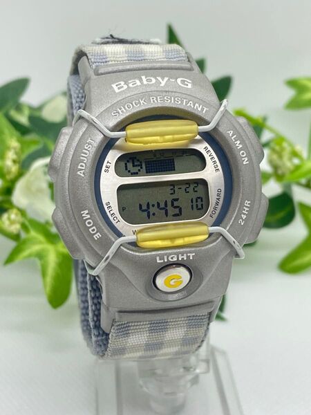 電池交換済み CASIO Baby-G テレメモ機能 ショックレジスタント デジタル BG-350