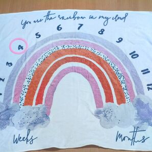 ふわふわ 寝相アート ブランケット ベビー ニューボーンフォト セルフフォト 成長記録