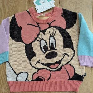 新品 80 フタフタ ミニー 長袖 セーター ニット ディズニー