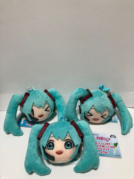 初音ミク チャーム付きフェイスぬいぐるみマスコット