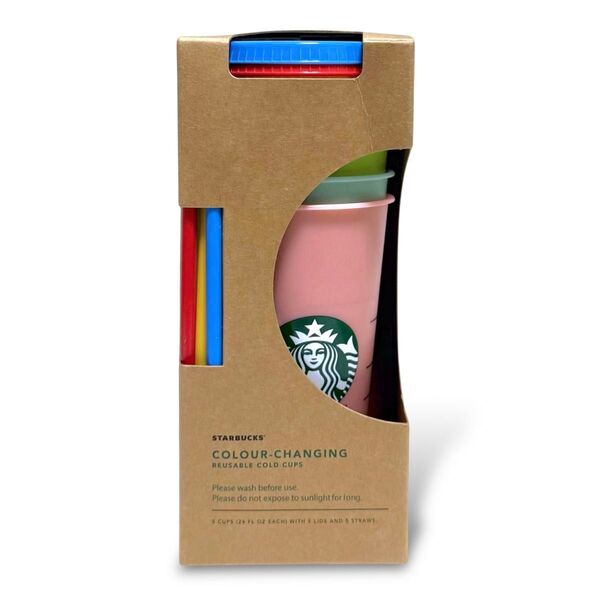 ★STARBUCKS★スターバックス カラーチェンジングコールドカップ 5個セット 日本未発売 海外限定