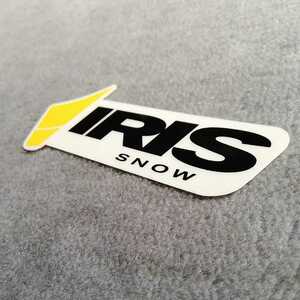 新品未使用正規品本物IRISアイリス限定マークロゴステッカー　イエロー/ブラック　横約10.1cm 縦約4cm 　送料￥84～
