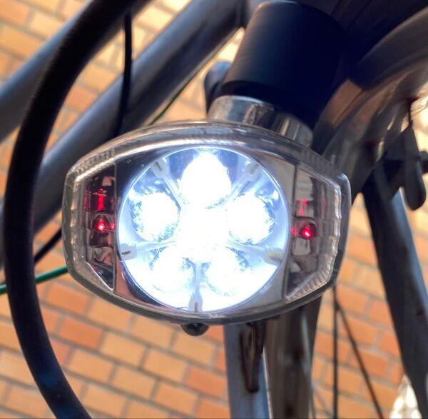 自転車 発電ライト 発電ランプ ホイールリム反射板