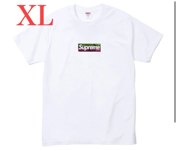 Supreme Los Angeles Fire Relief Box Logo Tee "White"