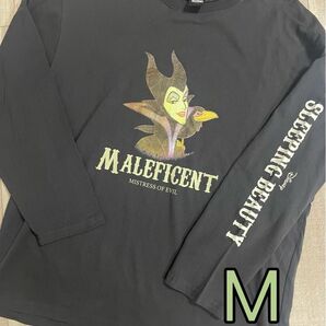 ディズニー ヴィランズ 眠れる森の美女 マレフィセント ロンT Tシャツ 長袖 M