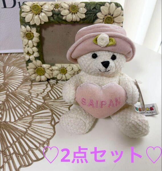 新品*可愛い〜(*´`*)ホワイトぬいぐるみ&写真たて*ベア くま 入学式 フラワー写真たて くまぬいぐるみ ぬいぐるみ 子供の日