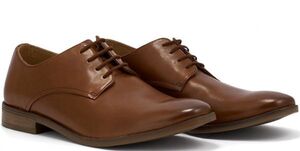 送料無料 CLARKS 26cm タン ブラウン レザー 革 ビジネス プレーン クラシック ビジネス ローファー レースアップ スニーカー ZZZ99