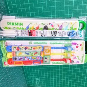 【未開封】ピクミン スライド箸箱・箸 歯ブラシ3本セット