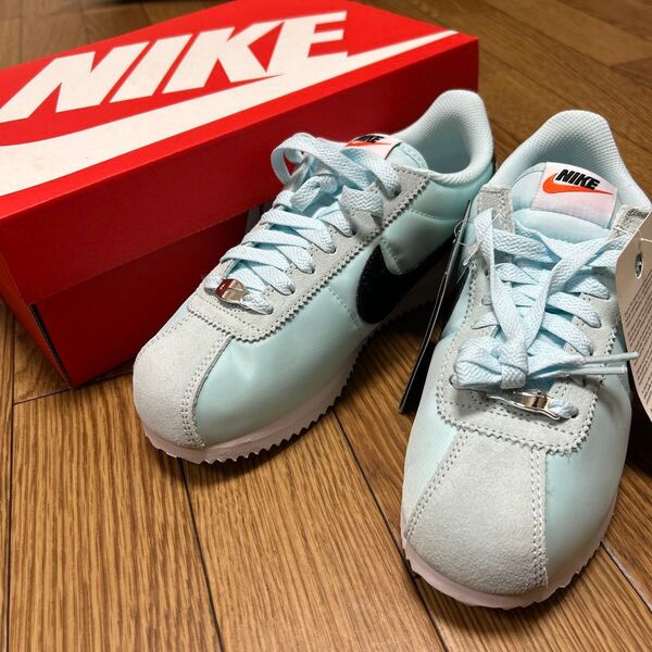 NIKE CORTEZ ナイキコルテッツライトブルー23cm
