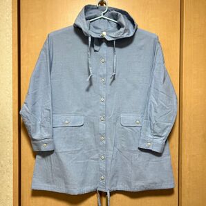 cloud nine ライトブルー フード付き 春コート