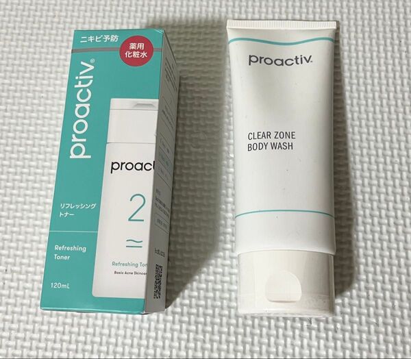 【新品未使用】プロアクティブ リフレッシングトナー 120mL クリアゾーン ボディウォッシュa 180g ニキビケア