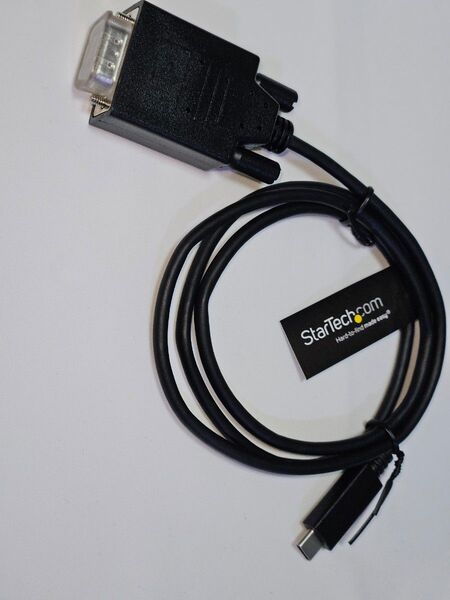 StarTech USB-C VGA変換ケーブル1m ブラック