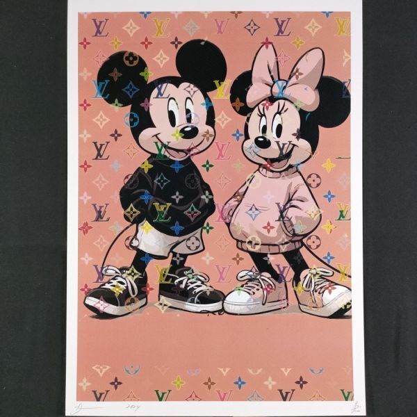 Yahoo!オークション -「mickey」(シルクスクリーン) (版画)の Yahoo!オークション -「mickey」(シルクスクリーン) (版画)の