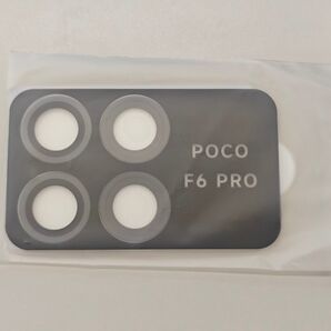 POCO F6 Pro用 カメラレンズカバー 黒フレーム