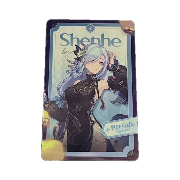原神 ランダムフォトカード トレーディングフォトカード 璃月シリーズ 韓国 原神カフェ 申鶴 シンカク