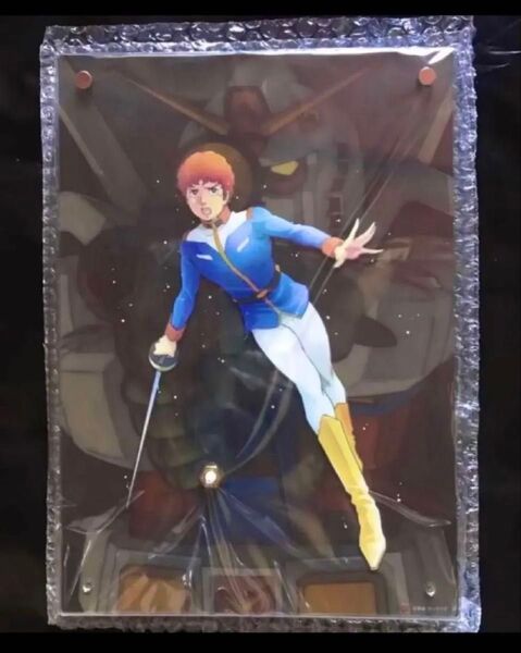 機動戦士ガンダム【アムロ・レイ】アクリルクロック【未使用品・外箱に不備あり】【宅急便送料無料】価格交渉はスルーさせていただきます