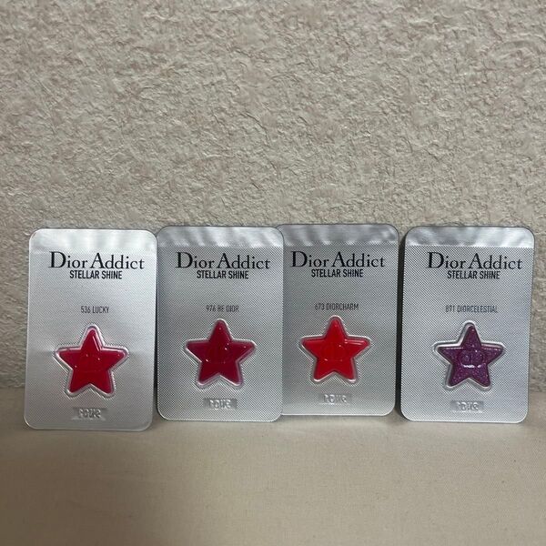 Dior Addict STELLAR SHINE 口紅サンプル4色セット