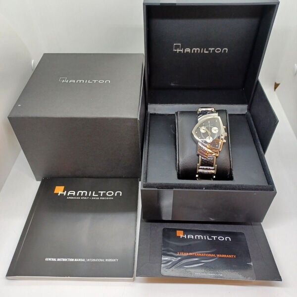 【美品】HAMILTON H244121 ベンチュラ ケース 新品 ベルト