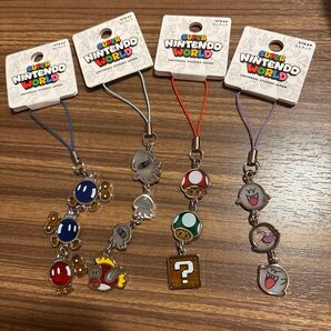 USJ限定 3連ストラップセット ゲッソー テレサ キノコ ボム兵 マリオ ユニバ スーパーニンテンドーワールド