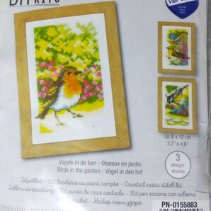 クロスステッチ キット【Vervaco】Birds in the Garden 小鳥
