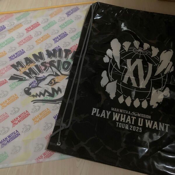 MAN WITH A MISSION ビニールバッグ 新品未使用品2種類