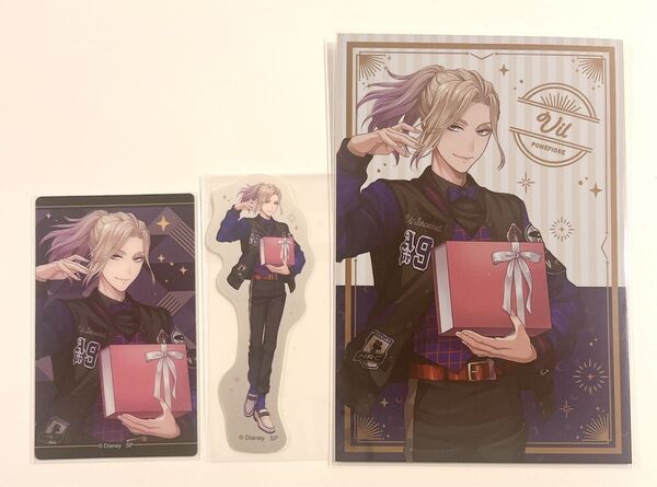 【ツイステ】ヴィル ユニオンバースデー アニメイトフェア メタルポストカード メタルクリアカード ぺたコレクション 5周年