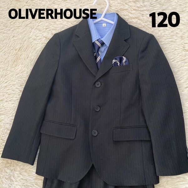 極美品 OLIVERHOUSE オリバーハウス フォーマルスーツ 6点セットアップ 完品 120