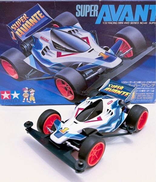 【極美品・全塗装】スーパーアバンテ ミニ四駆 爆走兄弟レッツ TAMIYA タミヤ 組立済