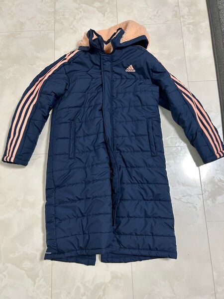 adidas アディダス ベンチコート ネイビー