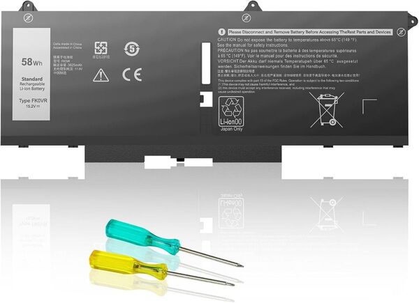 FK0VR バッテリー互換適用Dell Latitude 7530 7430 7330 5530 P133G P134G