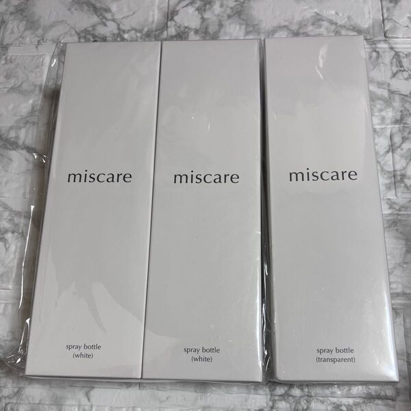 miscare スプレーボトル 霧吹き 白 化粧水 アルコール ミスケア 3本セット