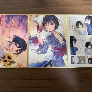色谷あすか展 ミニ色紙 3枚セット