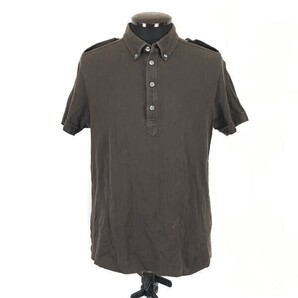 Made in Japan★theory★20%シルク/半袖ポロシャツ【Women's size -L/40/茶/Brown】Tops/Shirts◆BH143